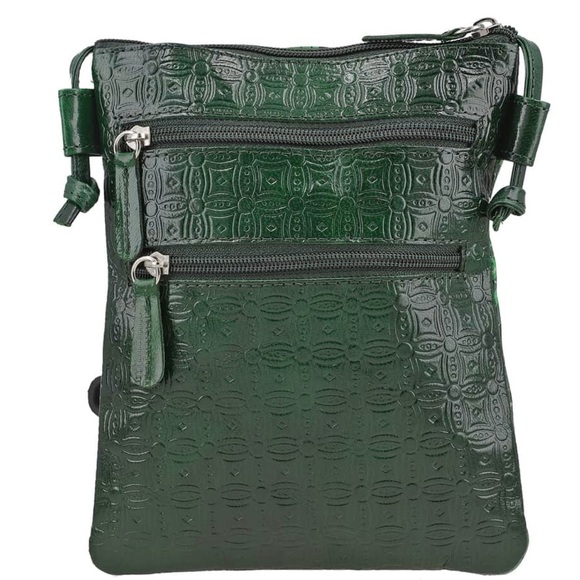 SUKRITI HAND PAINTED LEATHER CROSSBODY - Picture 4 of 11